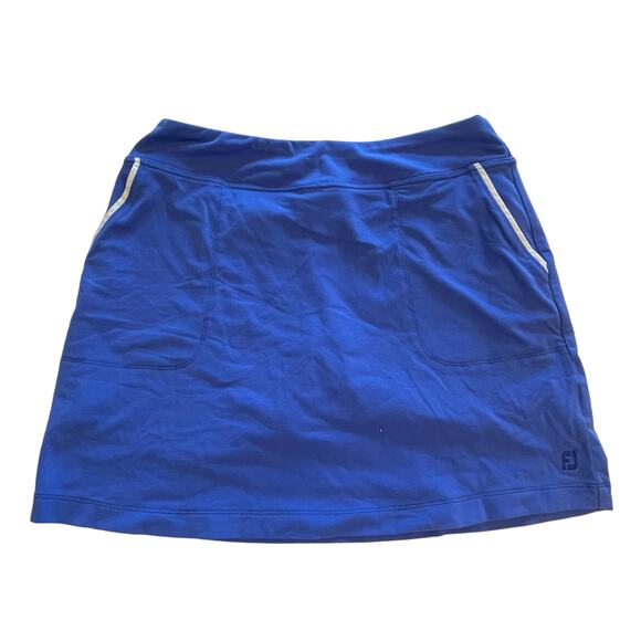 FootJoy Performance Tennis Skort Women's Medium Blue Pull on Sporty Skirt Shorts - Picture 1 of 10